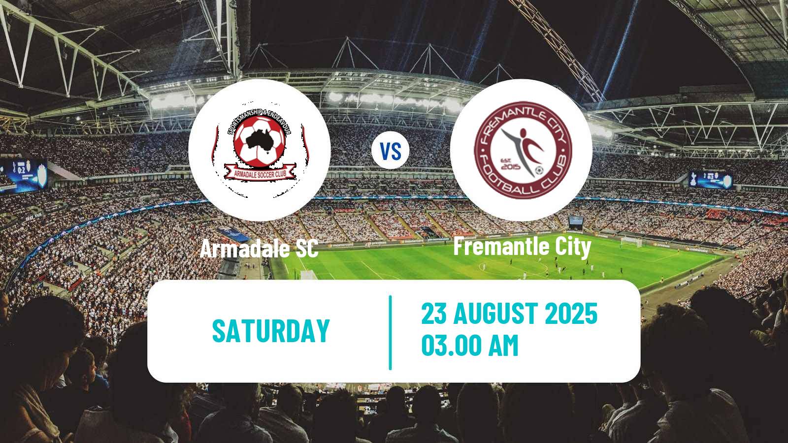 Soccer Australian NPL Western Australia Armadale - Fremantle City
