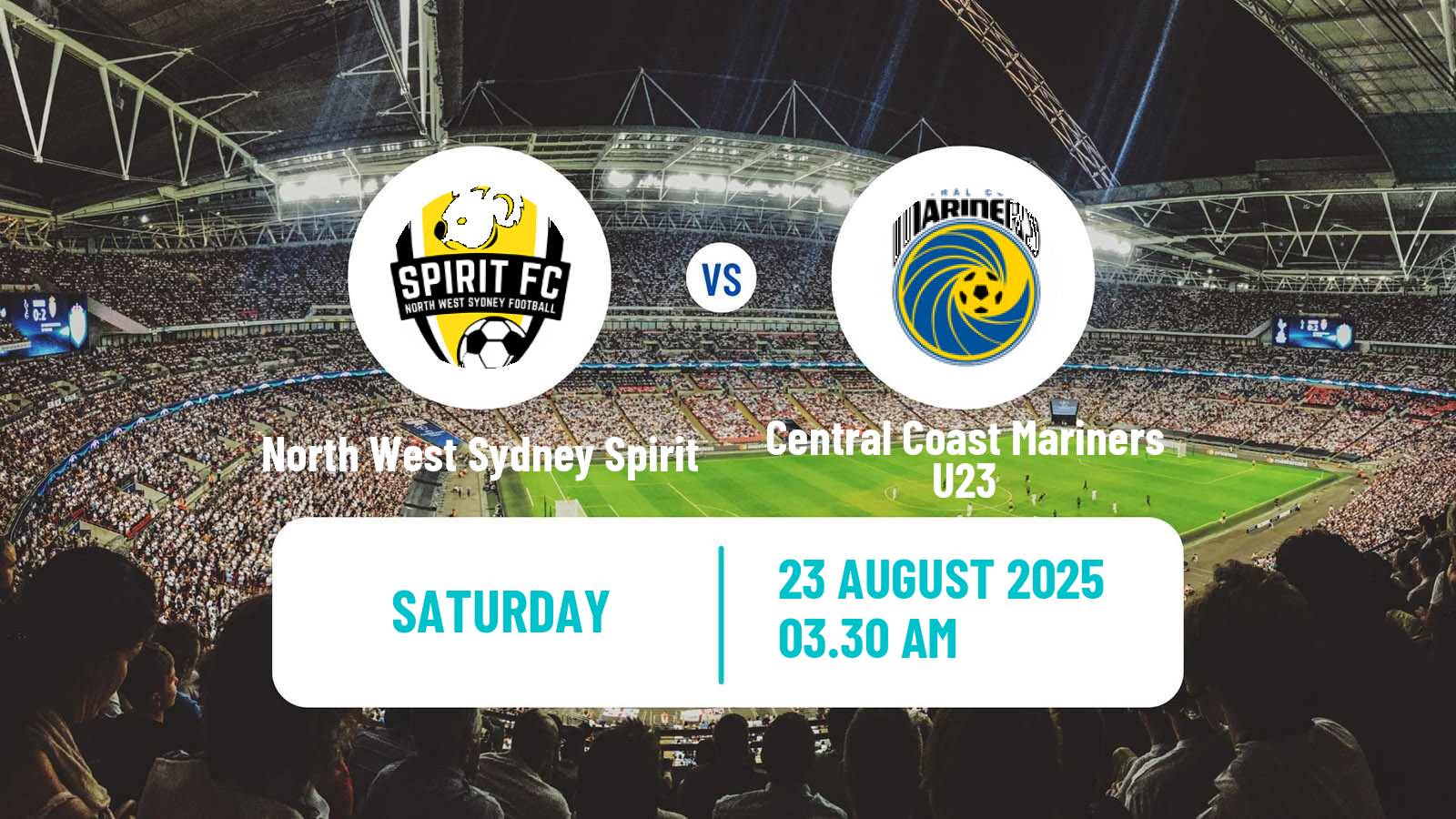 Soccer Australian NPL NSW North West Sydney Spirit - Central Coast Mariners U23