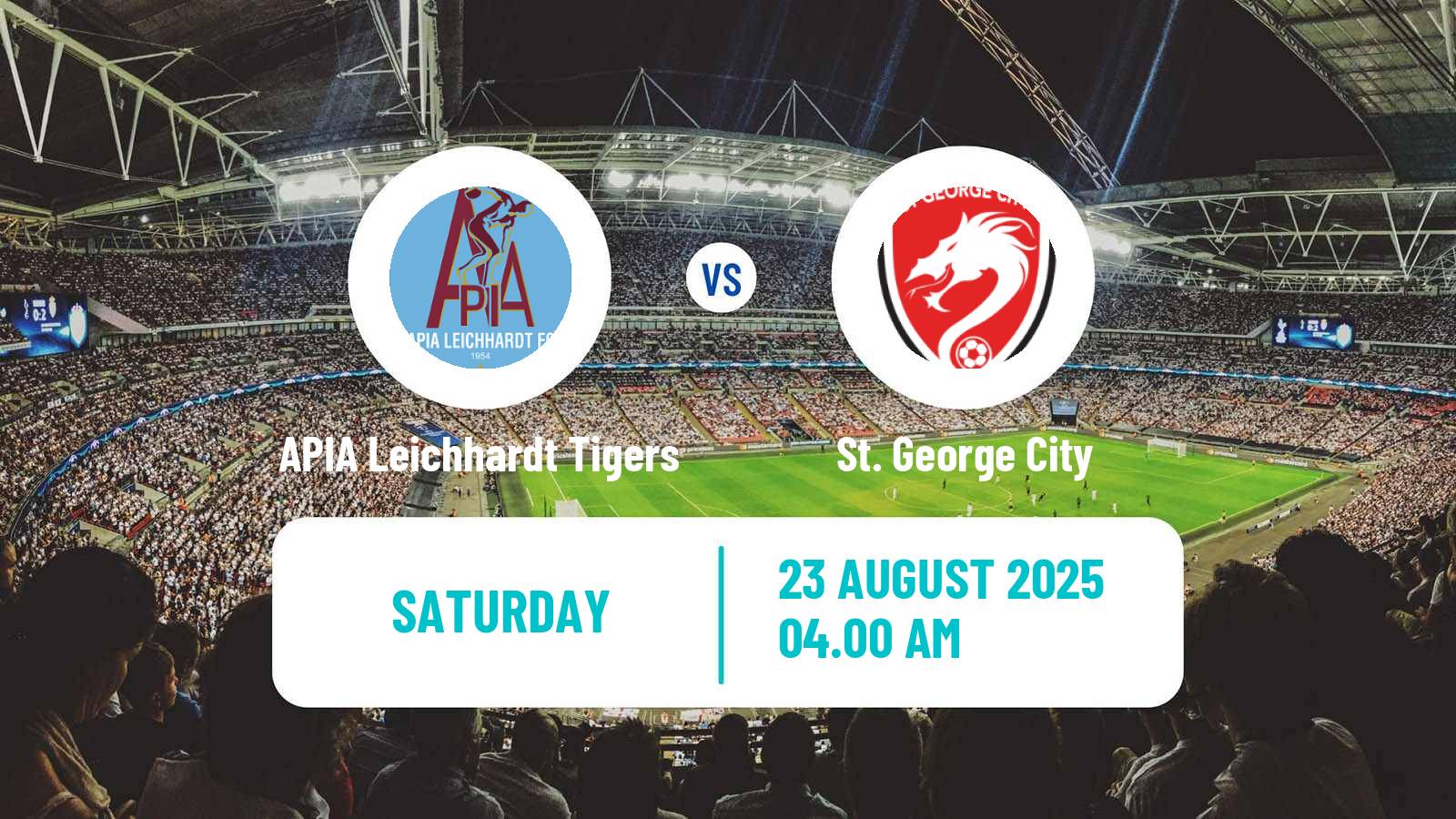Soccer Australian NPL NSW APIA Leichhardt Tigers - St. George City