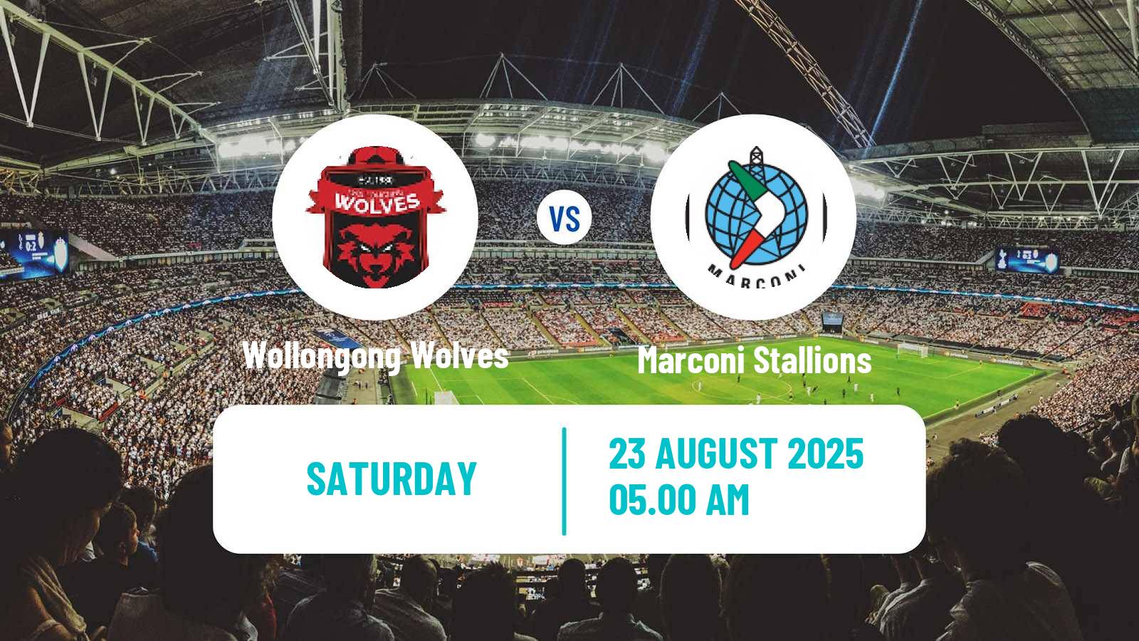Soccer Australian NPL NSW Wollongong Wolves - Marconi Stallions