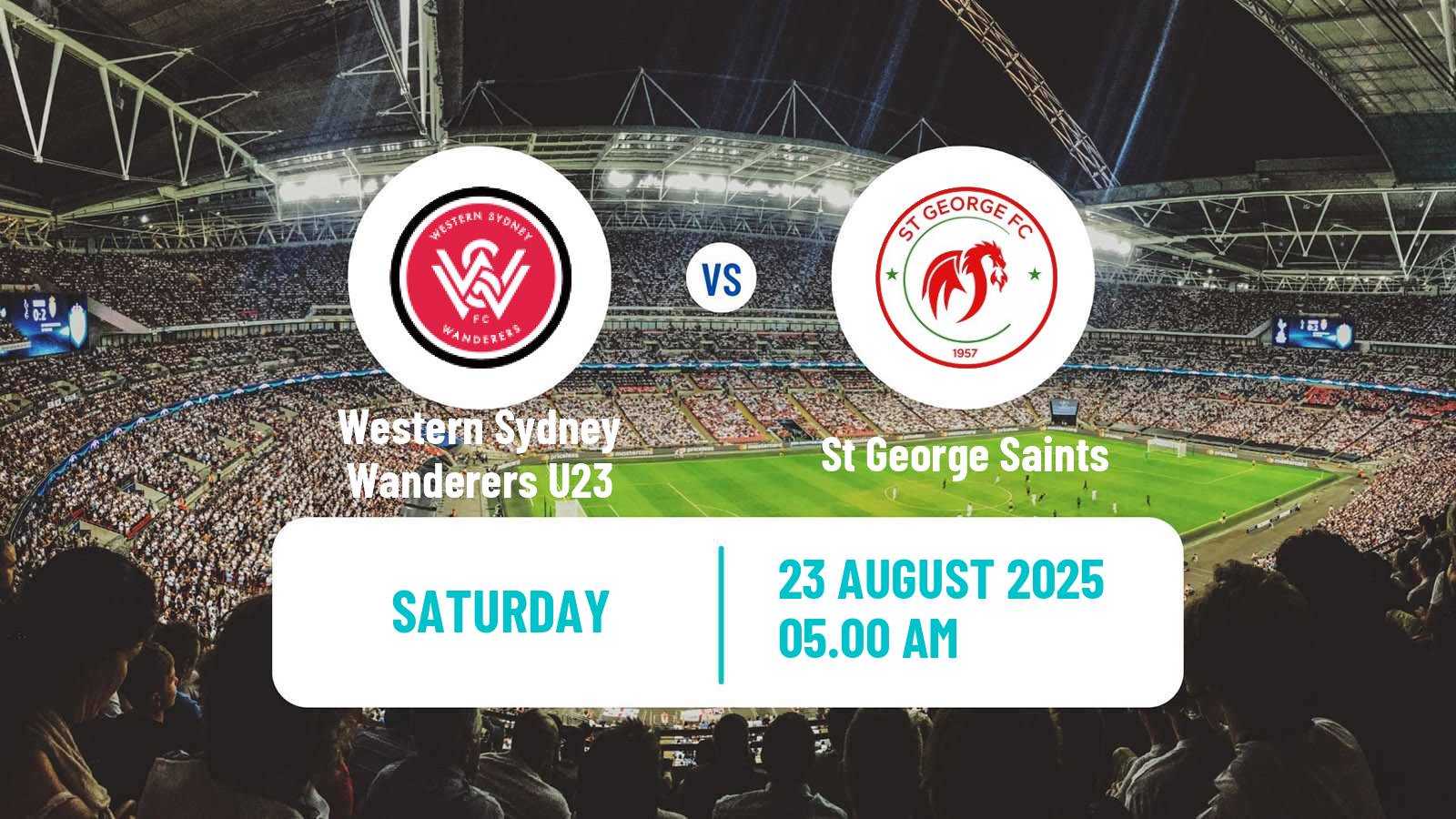Soccer Australian NPL NSW Western Sydney Wanderers U23 - St George Saints