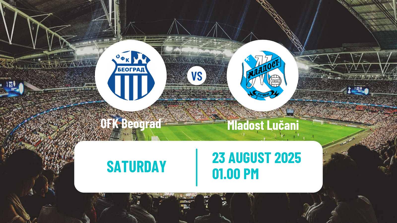 Soccer Serbian Superliga OFK Beograd - Mladost Lučani