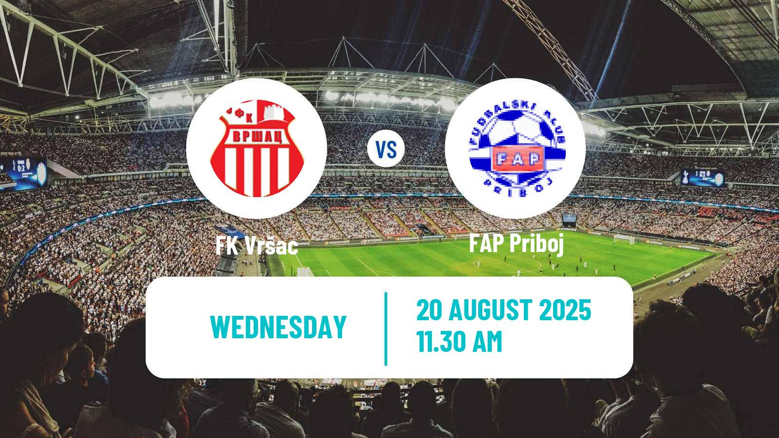 Soccer Serbian Prva Liga Vršac - FAP Priboj