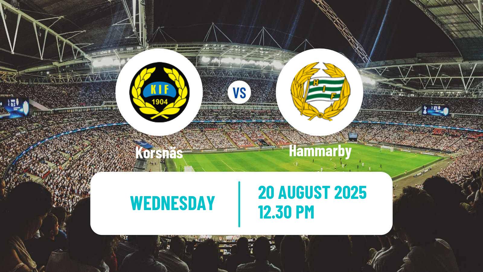 Soccer Svenska Cupen Korsnäs - Hammarby
