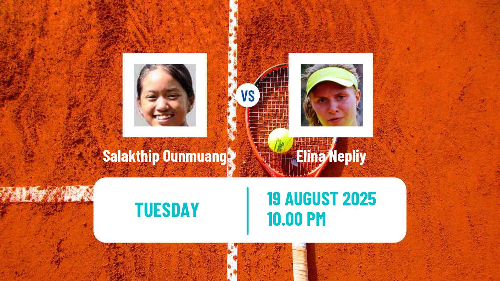 Tennis ITF W15 Nakhon Pathom 3 Women Salakthip Ounmuang - Elina Nepliy