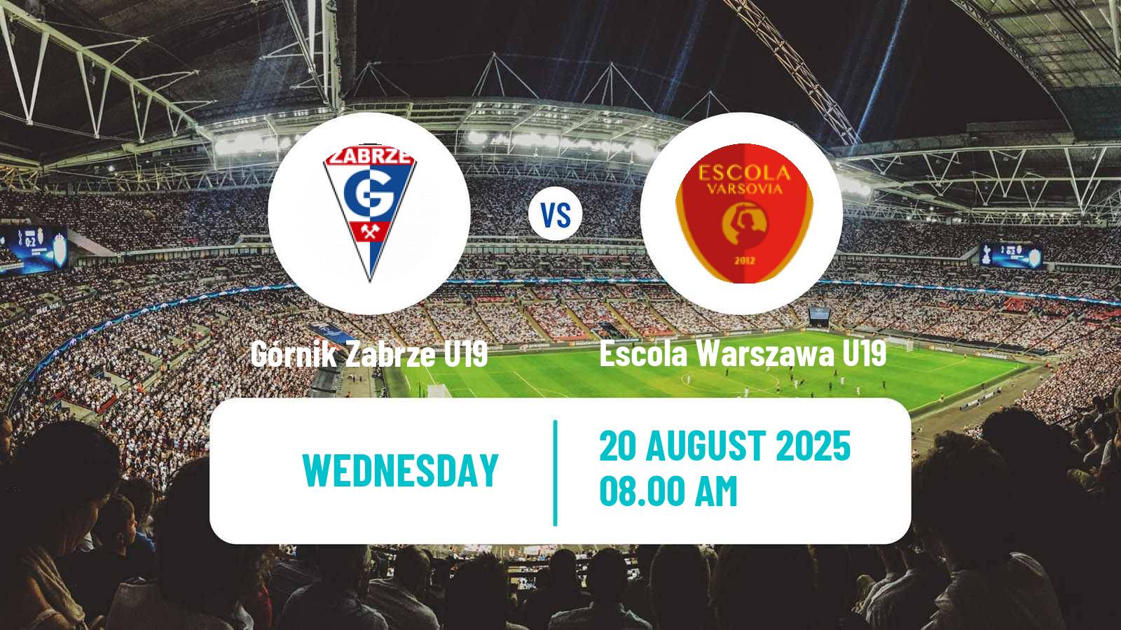 Soccer Polish Central Youth League Górnik Zabrze U19 - Escola Warszawa U19