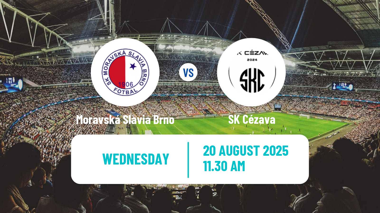 Soccer Czech Jihomoravsky KP Moravská Slavia Brno - Cézava
