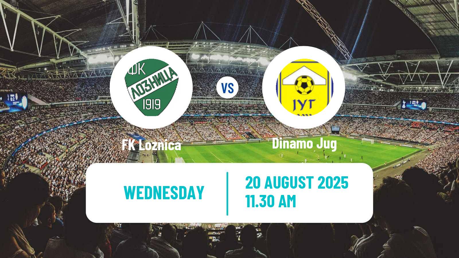 Soccer Serbian Prva Liga Loznica - Dinamo Jug