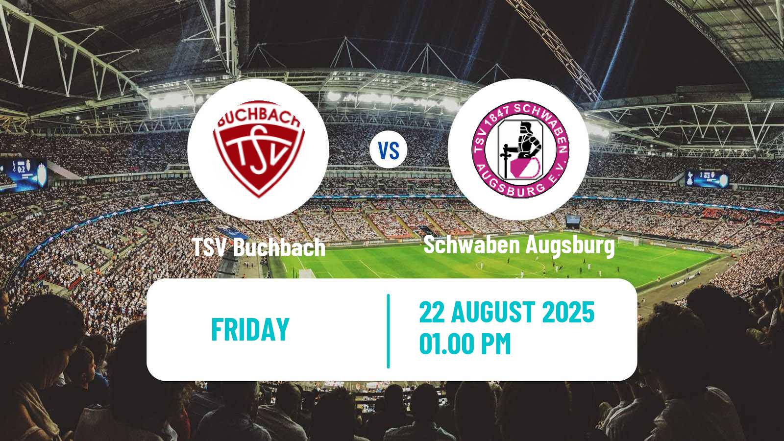 Soccer German Regionalliga Bayern Buchbach - Schwaben Augsburg