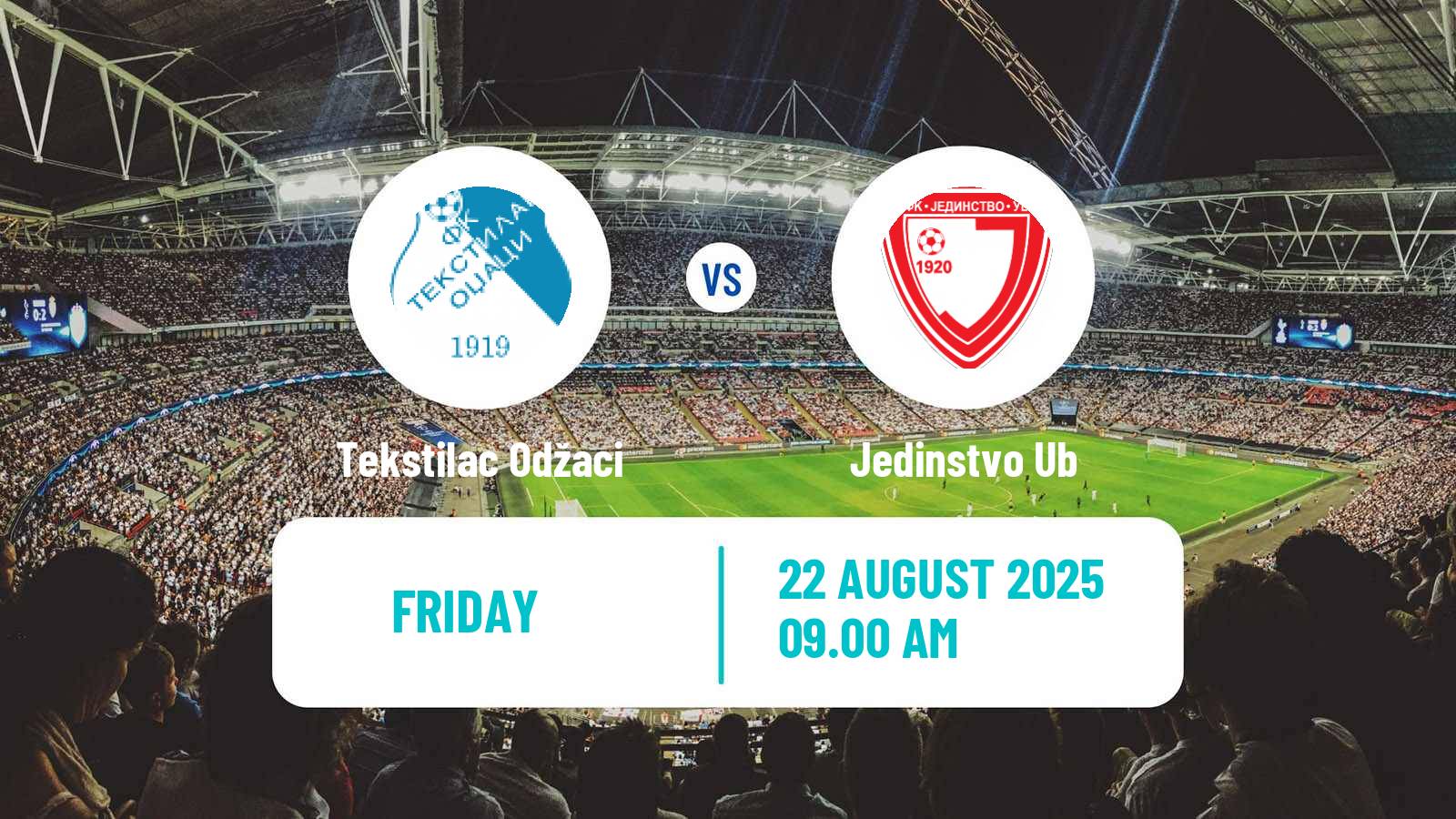 Soccer Serbian Prva Liga Tekstilac Odžaci - Jedinstvo Ub
