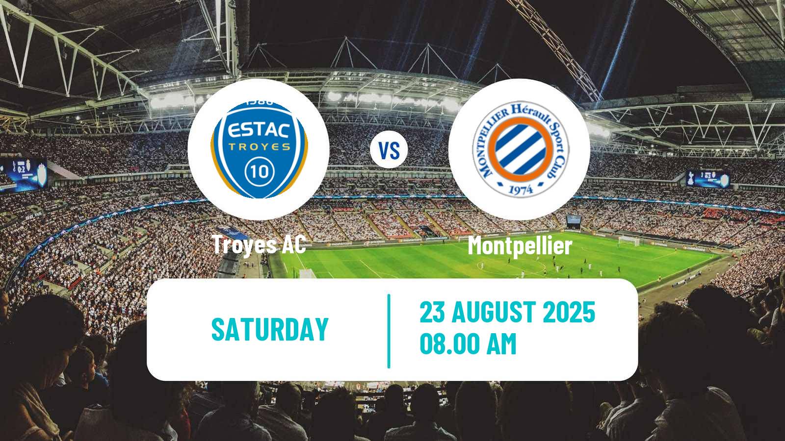 Soccer French Ligue 2 Troyes - Montpellier