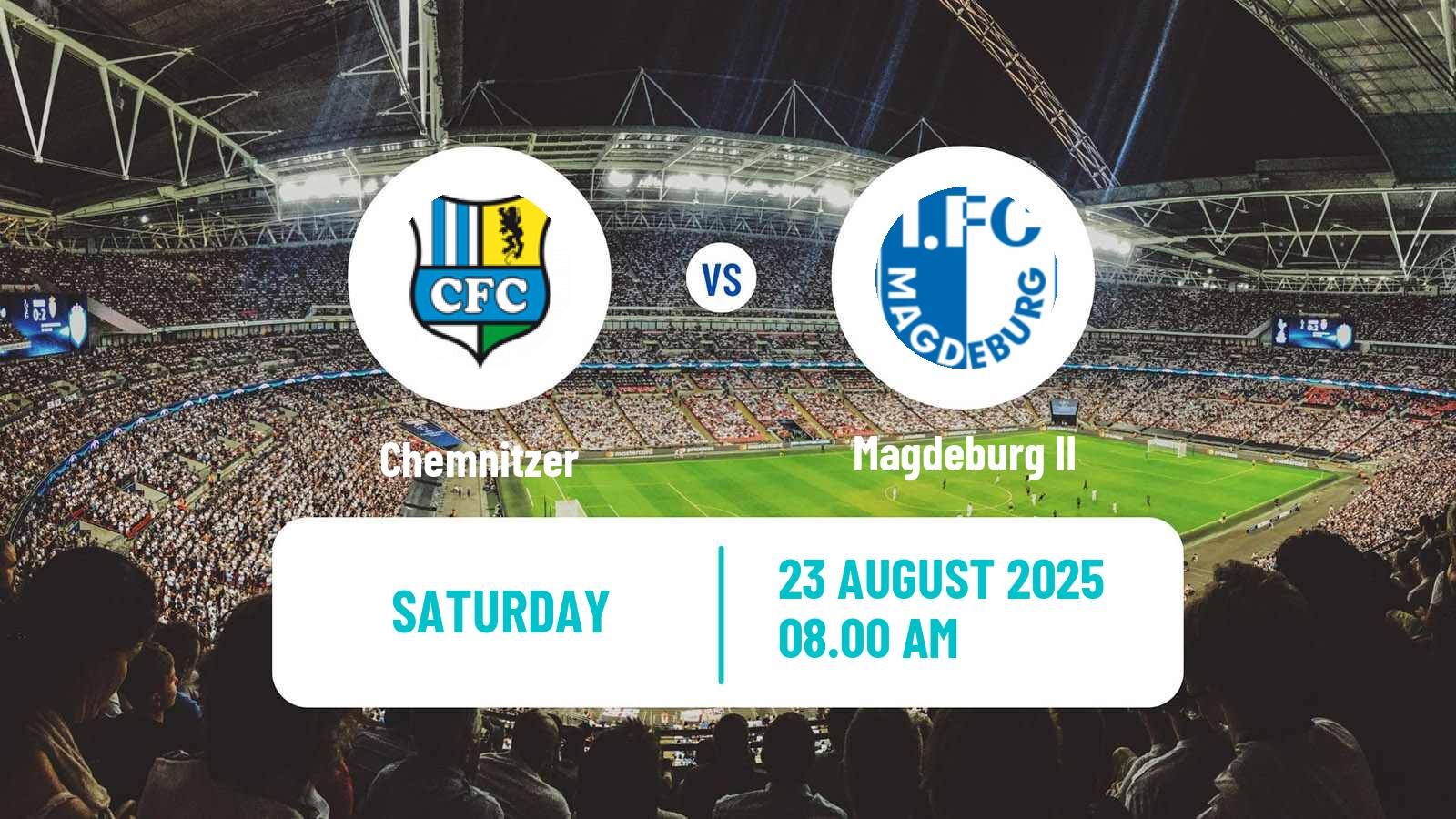 Soccer German Regionalliga Nordost Chemnitzer - Magdeburg II