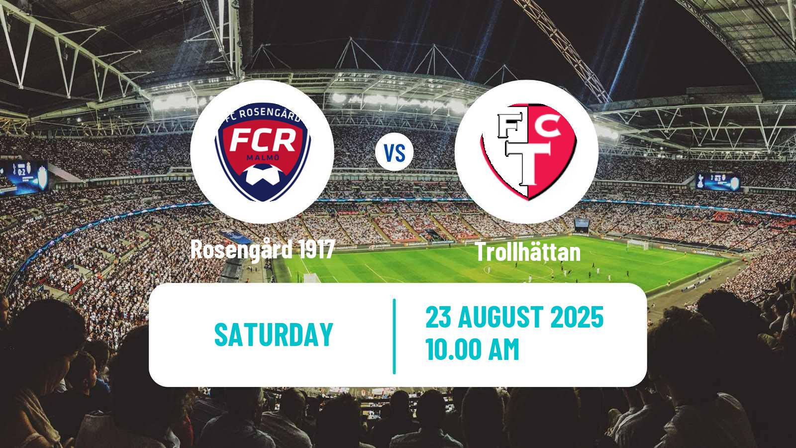Soccer Swedish Division 1 Södra Rosengård 1917 - Trollhättan