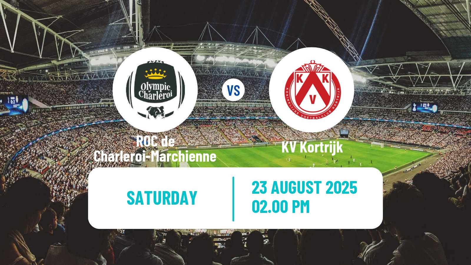 Soccer Belgian Сhallenger Pro League ROC de Charleroi-Marchienne - Kortrijk