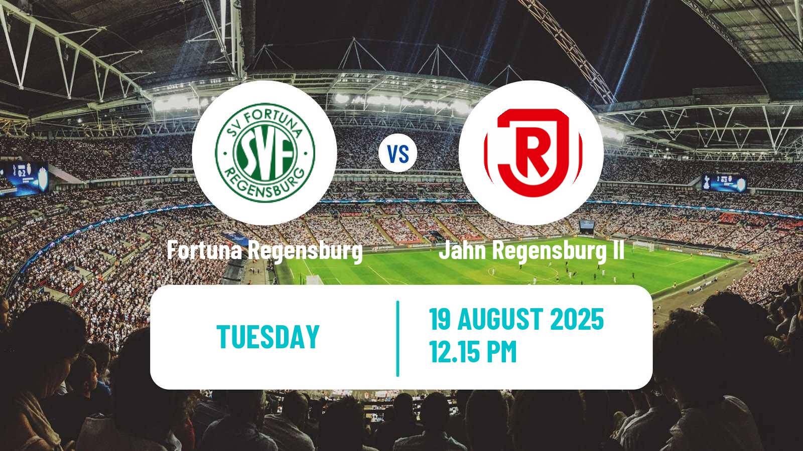 Soccer German Oberliga Bayern Nord Fortuna Regensburg - Jahn Regensburg II