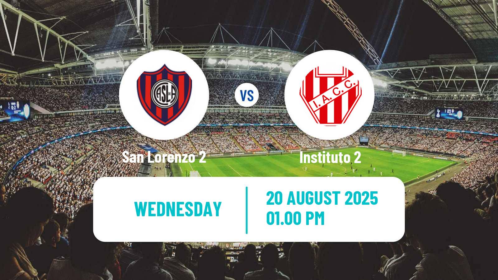 Soccer Argentinian Reserve League San Lorenzo 2 - Instituto 2
