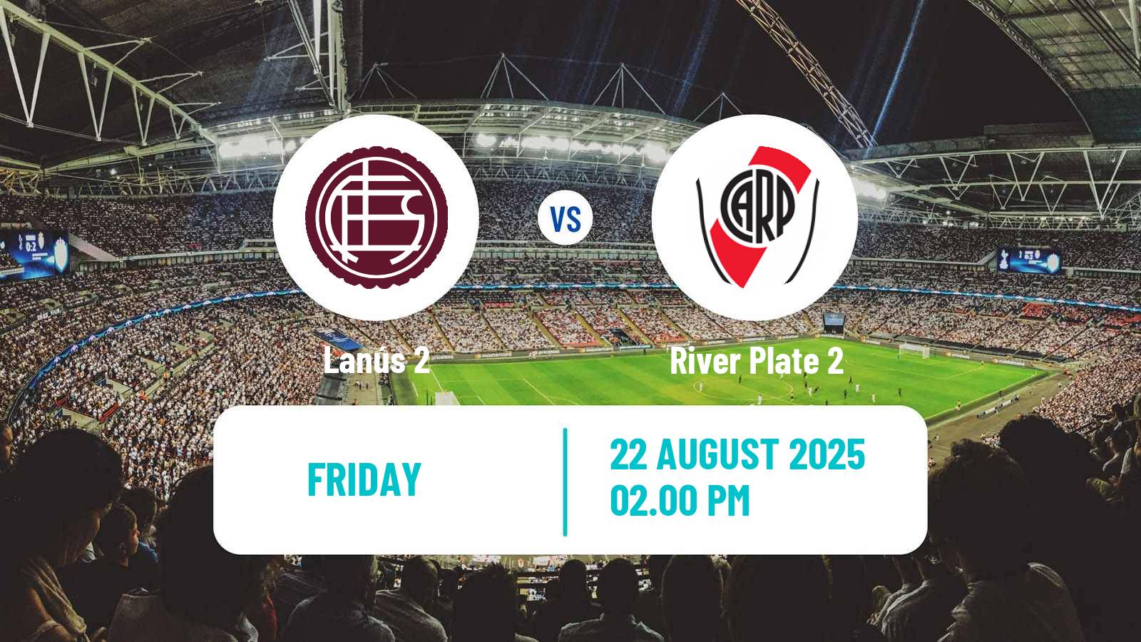 Soccer Argentinian Reserve League Lanús 2 - River Plate 2