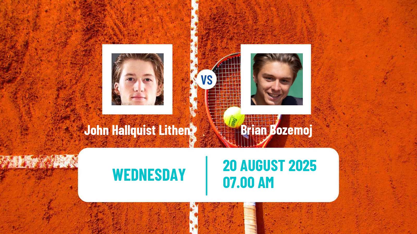 Tennis ITF M15 Bastad 2 Men John Hallquist Lithen - Brian Bozemoj