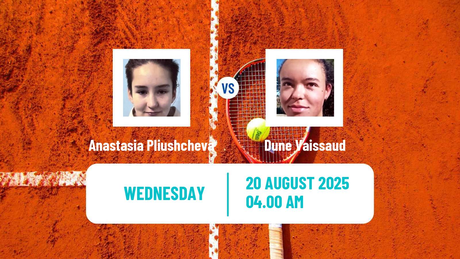 Tennis ITF W15 Ankara Women Anastasia Pliushcheva - Dune Vaissaud