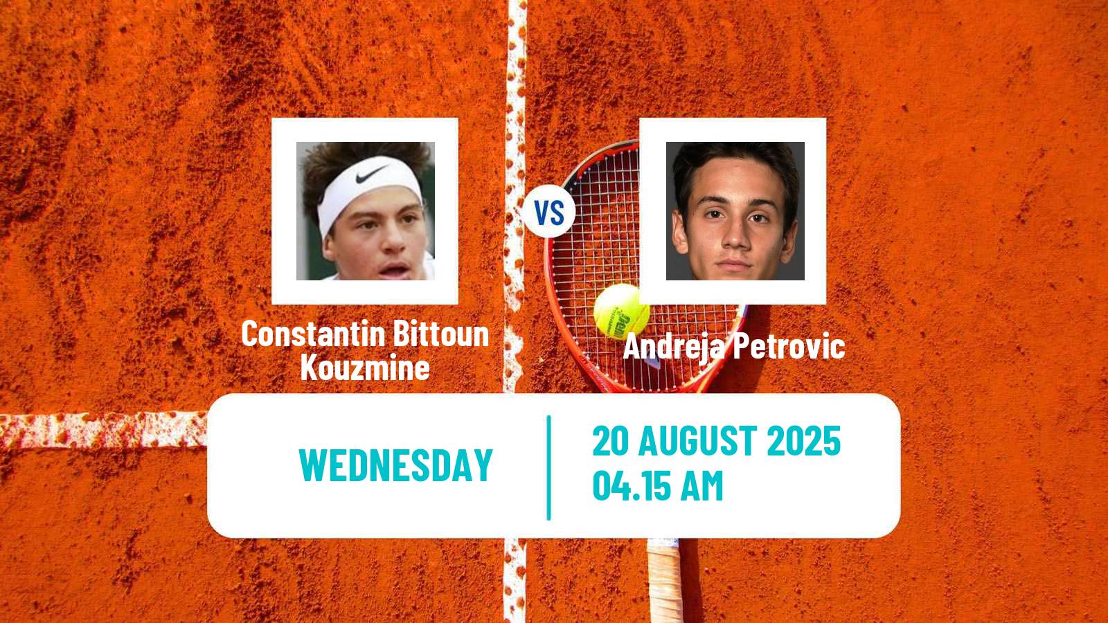 Tennis ITF M15 Bastad 2 Men Constantin Bittoun Kouzmine - Andreja Petrovic
