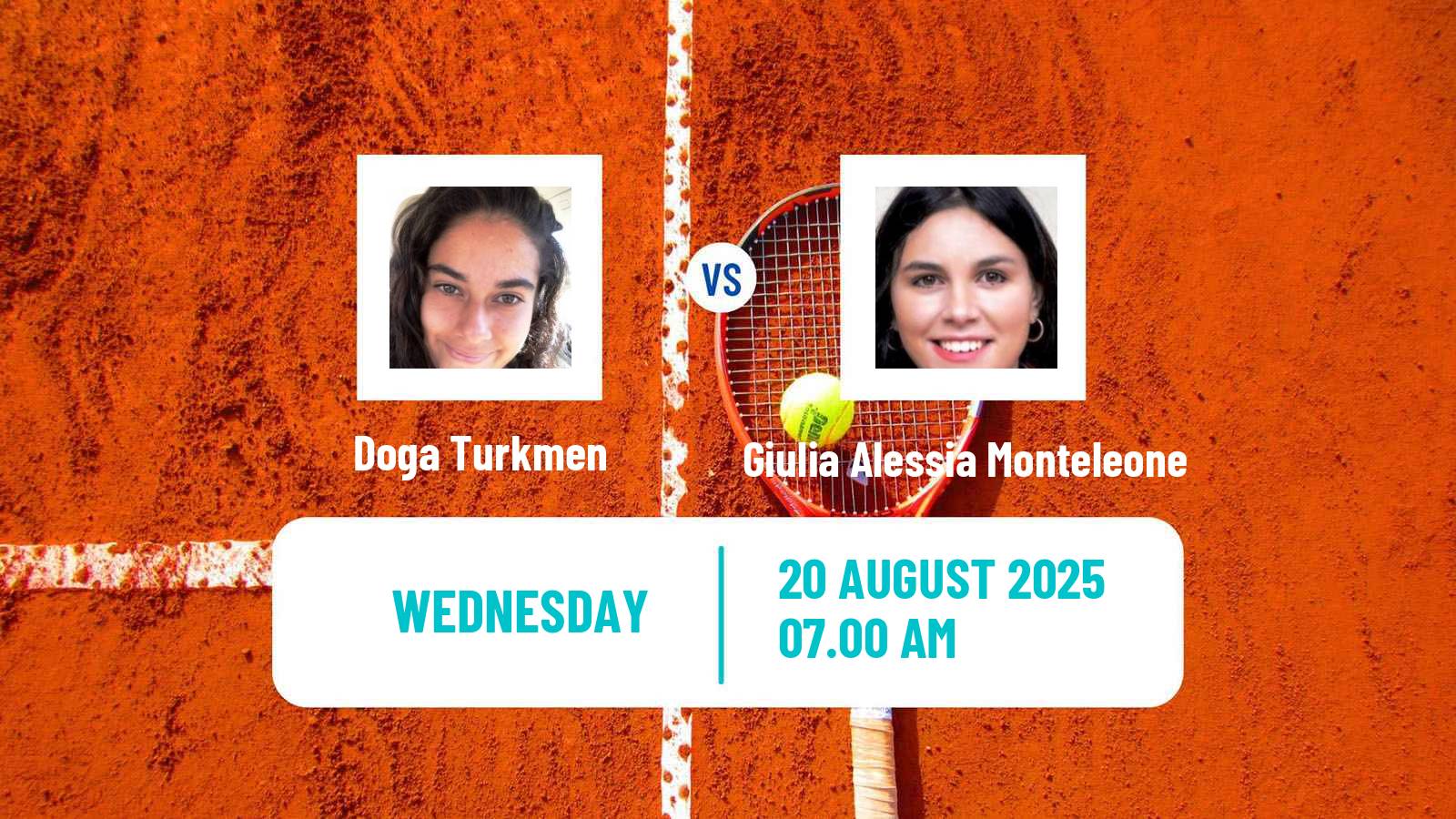Tennis ITF W15 Ankara Women Doga Turkmen - Giulia Alessia Monteleone