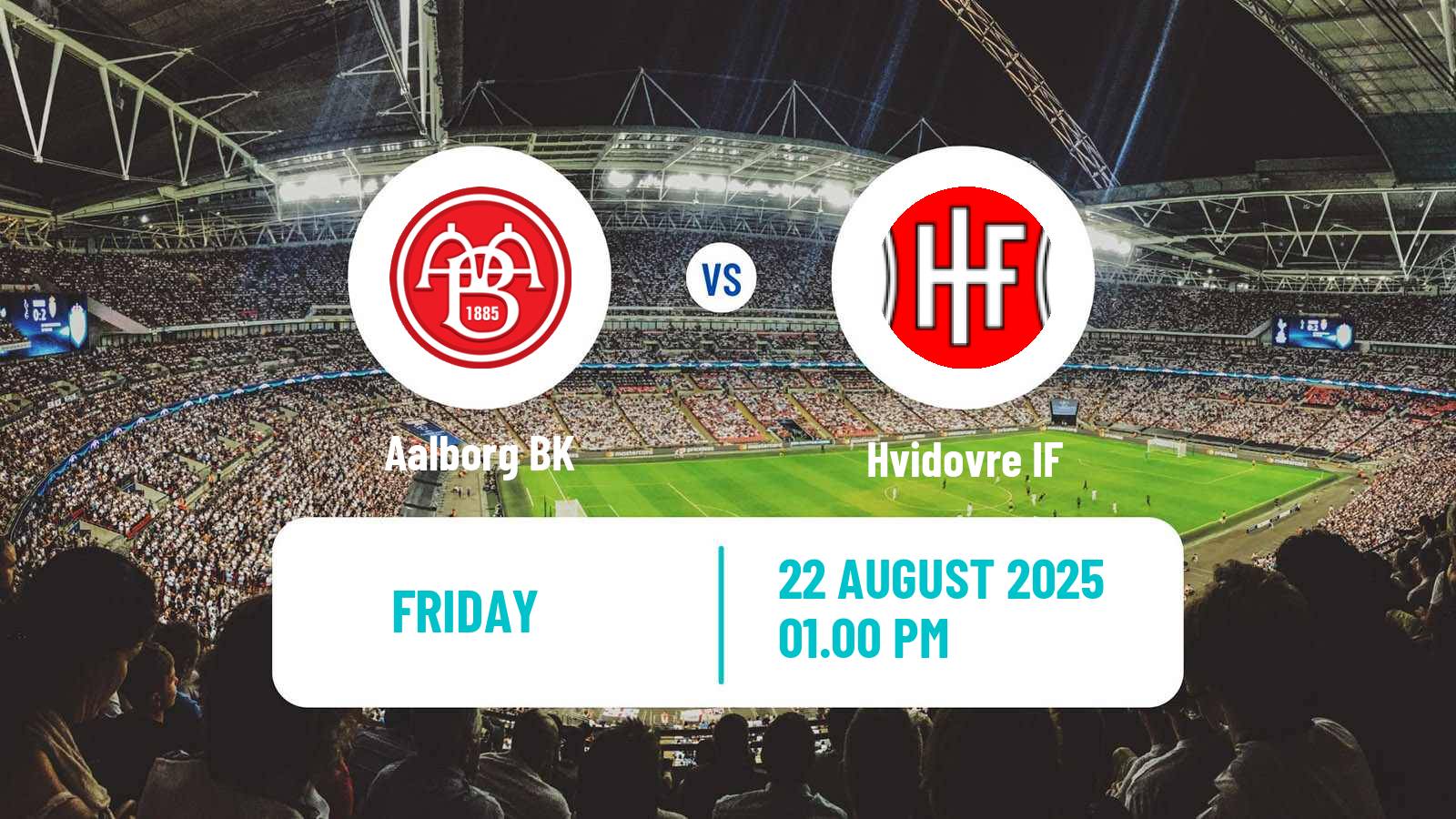 Soccer Danish 1 Division Aalborg BK - Hvidovre