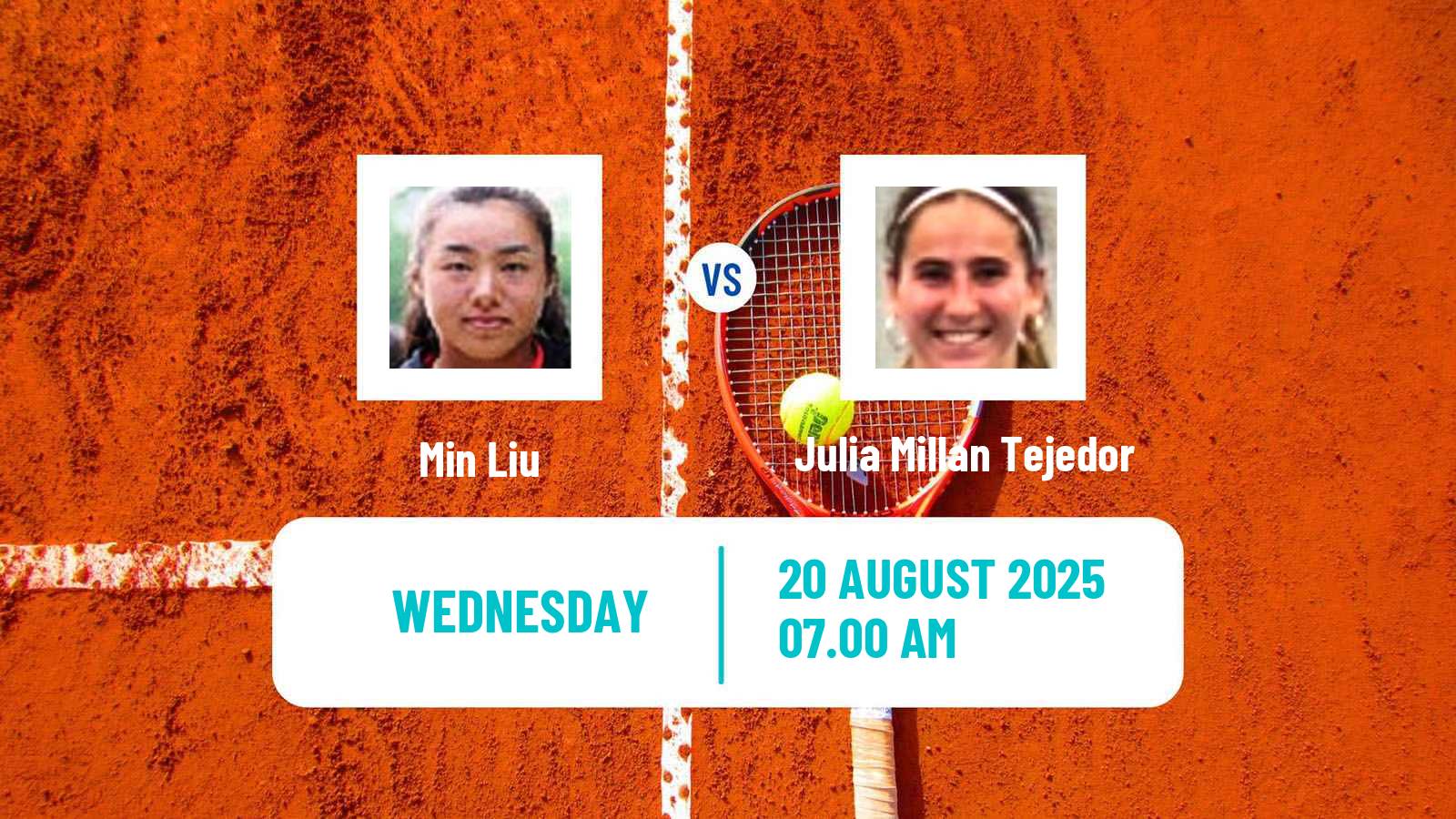 Tennis ITF W15 Logrono Women Min Liu - Julia Millan Tejedor