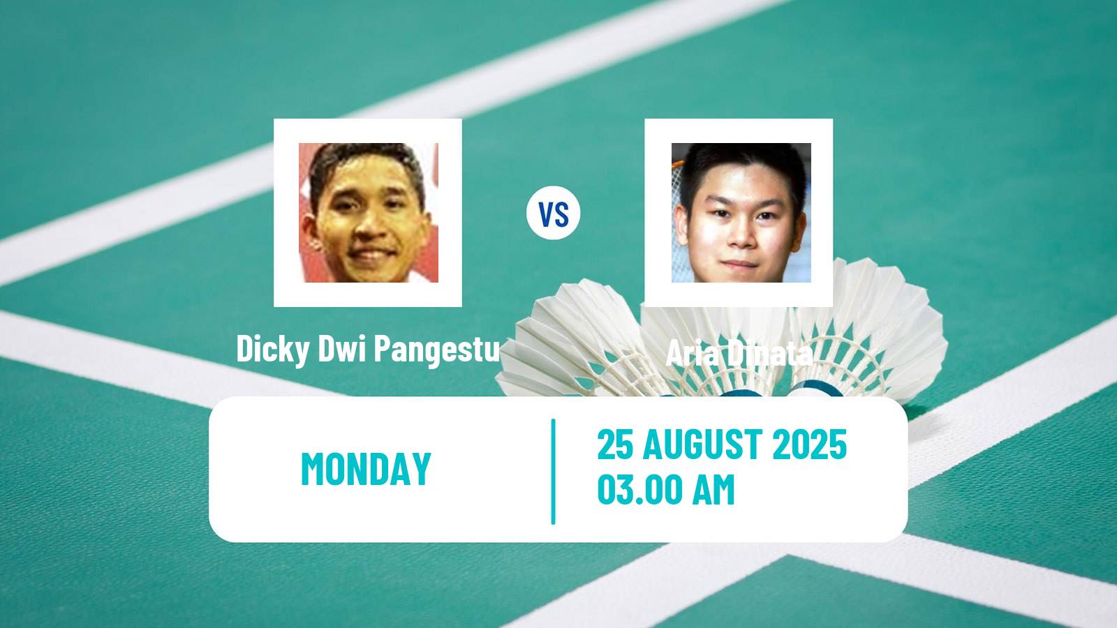 Badminton BWF World Championships Men Dicky Dwi Pangestu - Aria Dinata