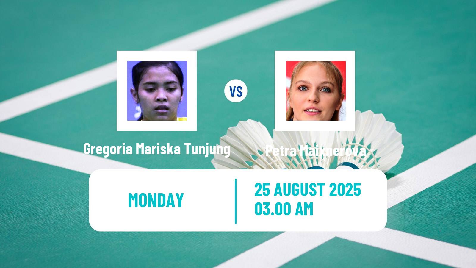 Badminton BWF World Championships Women Gregoria Mariska Tunjung - Petra Maixnerova