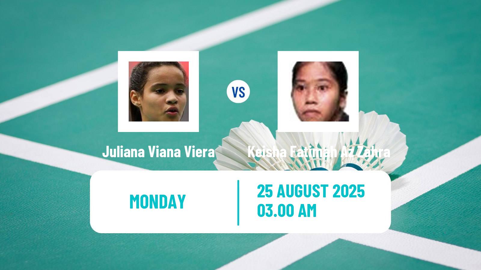 Badminton BWF World Championships Women Juliana Viana Viera - Keisha Fatimah Az Zahra