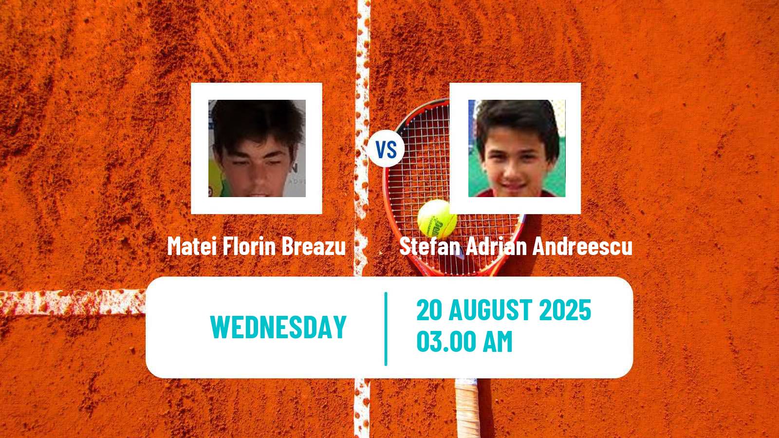 Tennis ITF M15 Arad Men Matei Florin Breazu - Stefan Adrian Andreescu