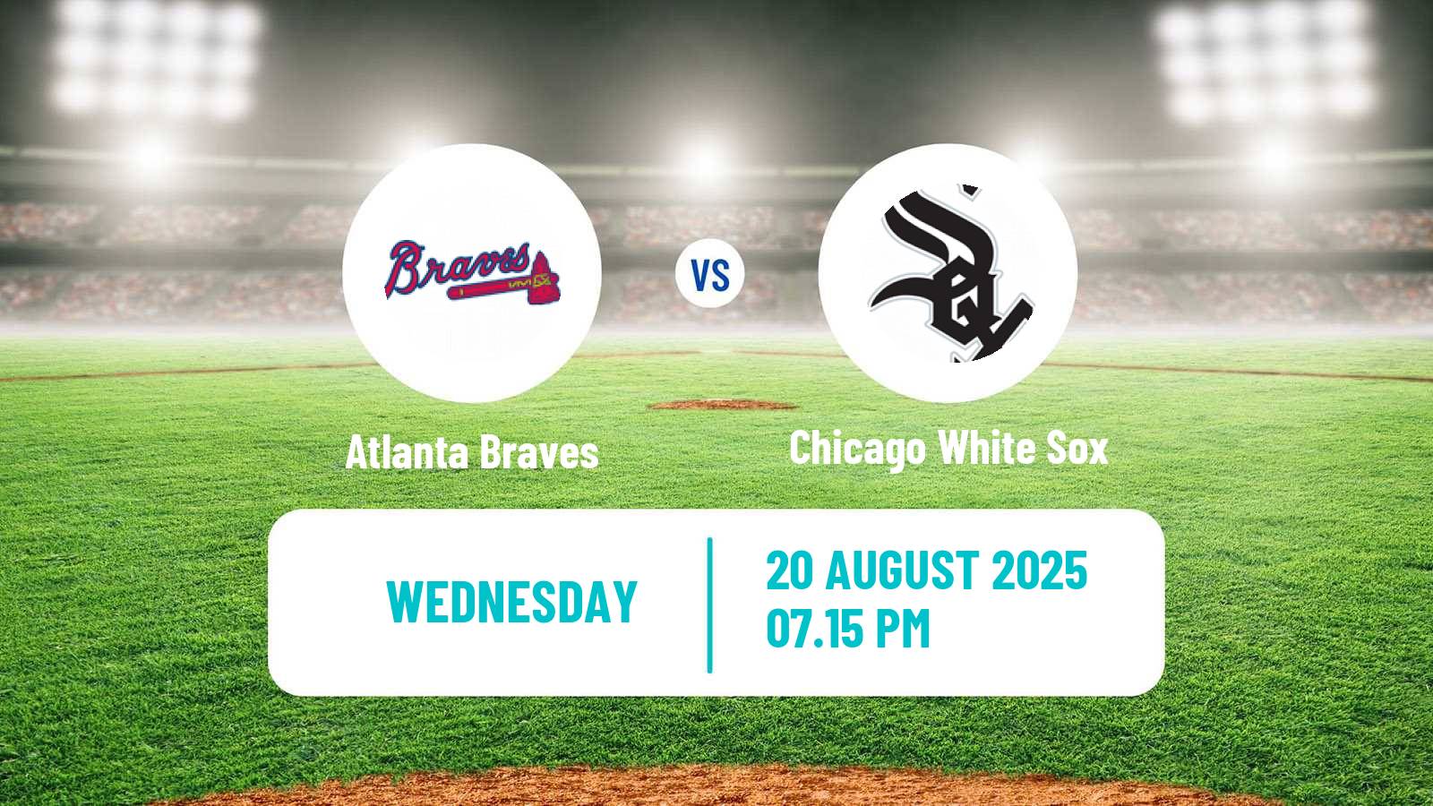 Baseball MLB Atlanta Braves - Chicago White Sox