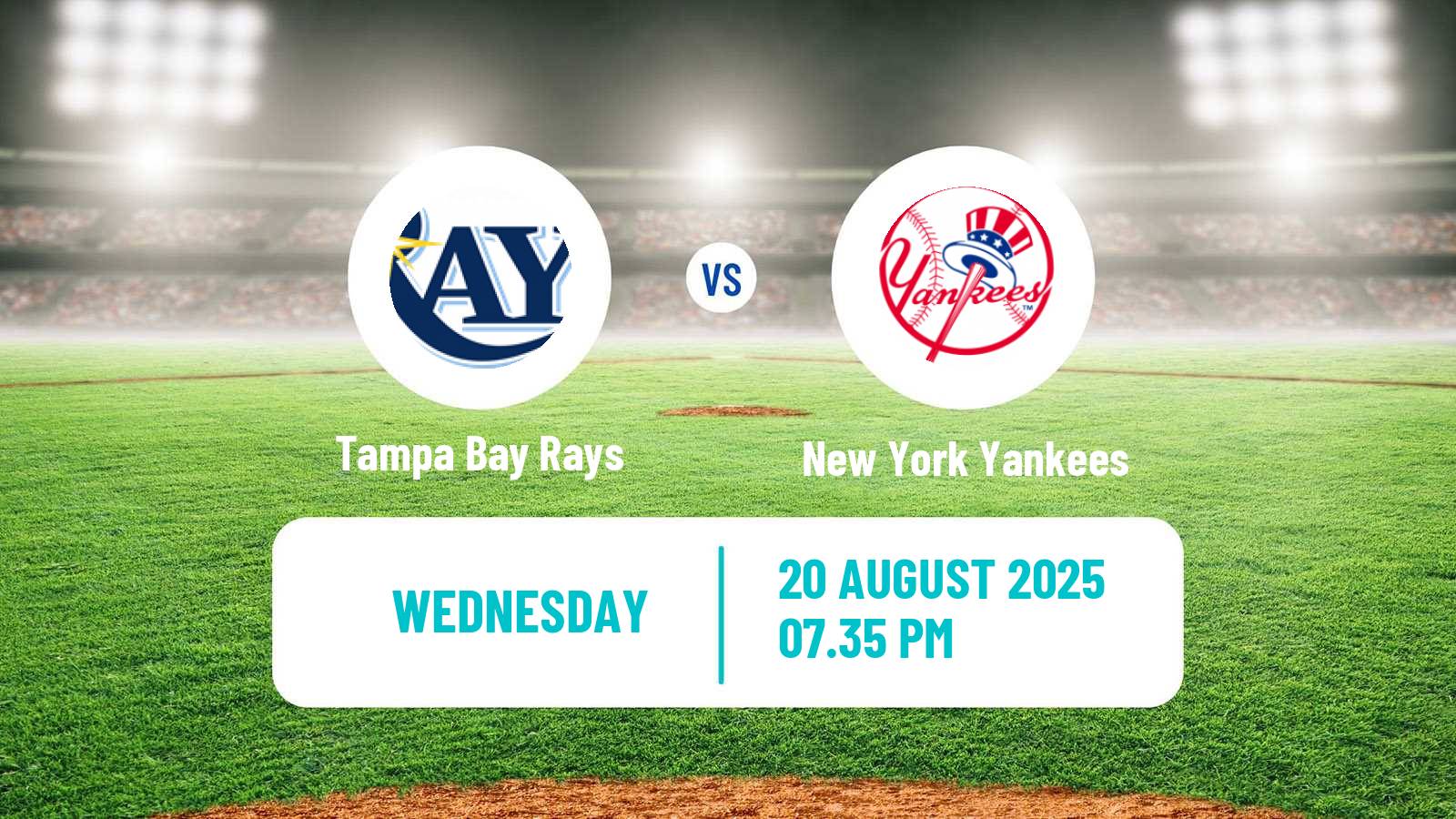 Baseball MLB Tampa Bay Rays - New York Yankees