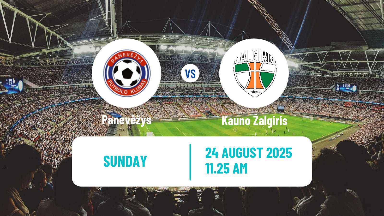 Soccer Lithuanian A Lyga Panevėžys - Kauno Žalgiris