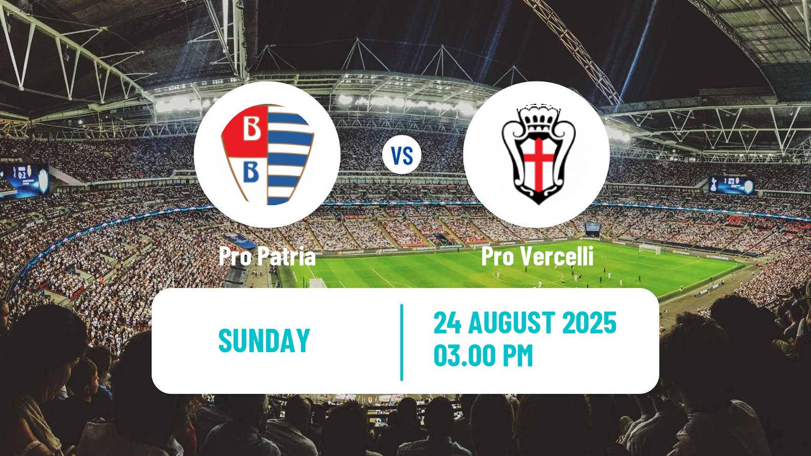 Soccer Italian Serie C Group A Pro Patria - Pro Vercelli