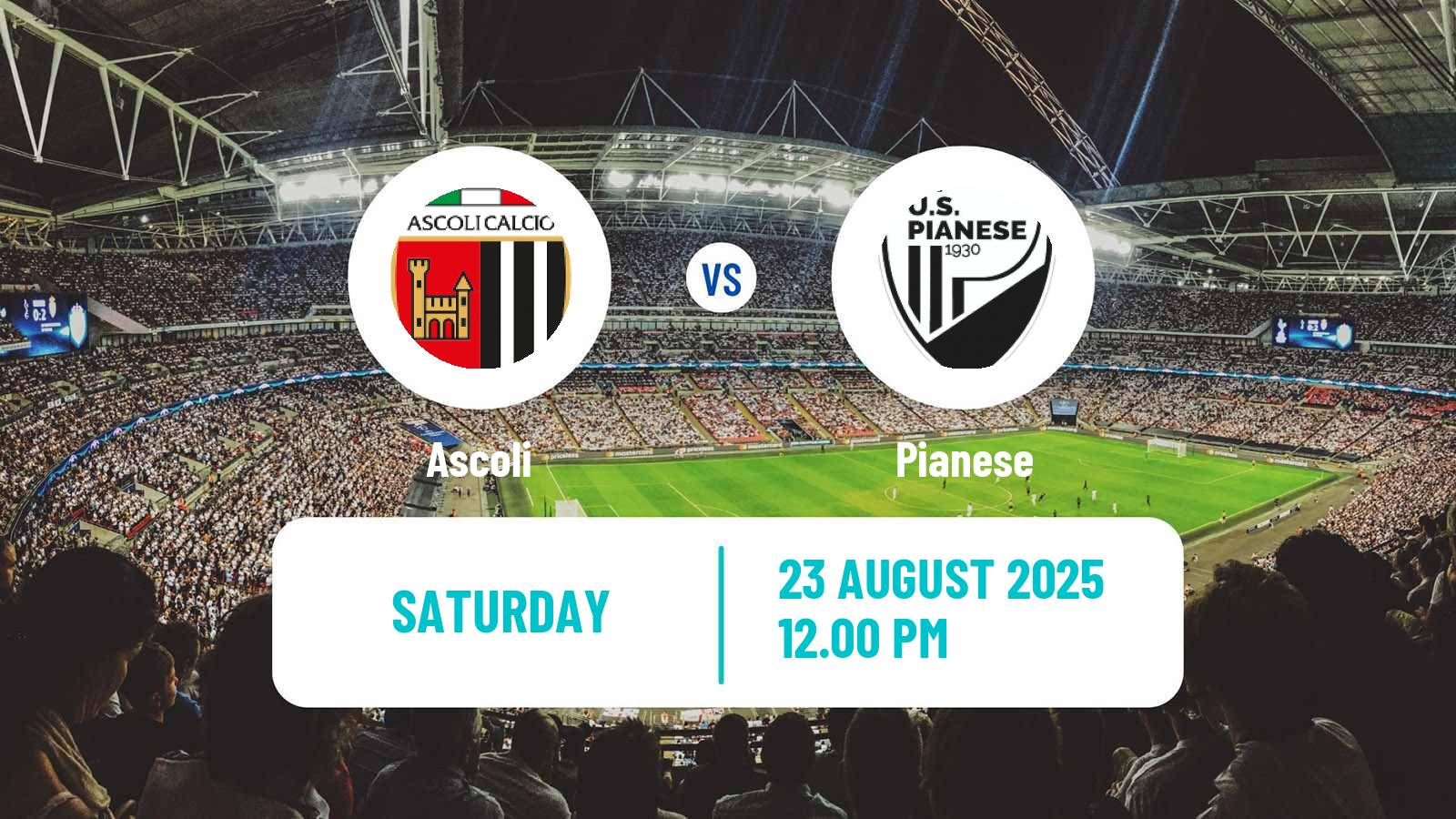 Soccer Italian Serie C Group B Ascoli - Pianese
