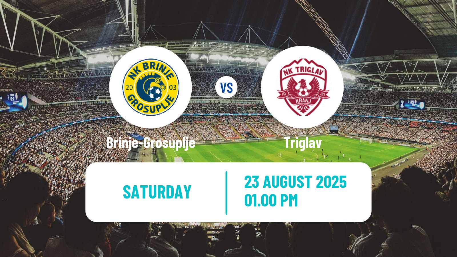 Soccer Slovenian 2 SNL Brinje-Grosuplje - Triglav