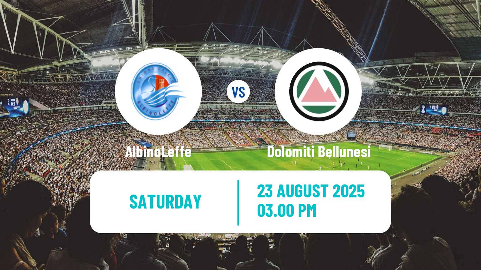 Soccer Italian Serie C Group A AlbinoLeffe - Dolomiti Bellunesi