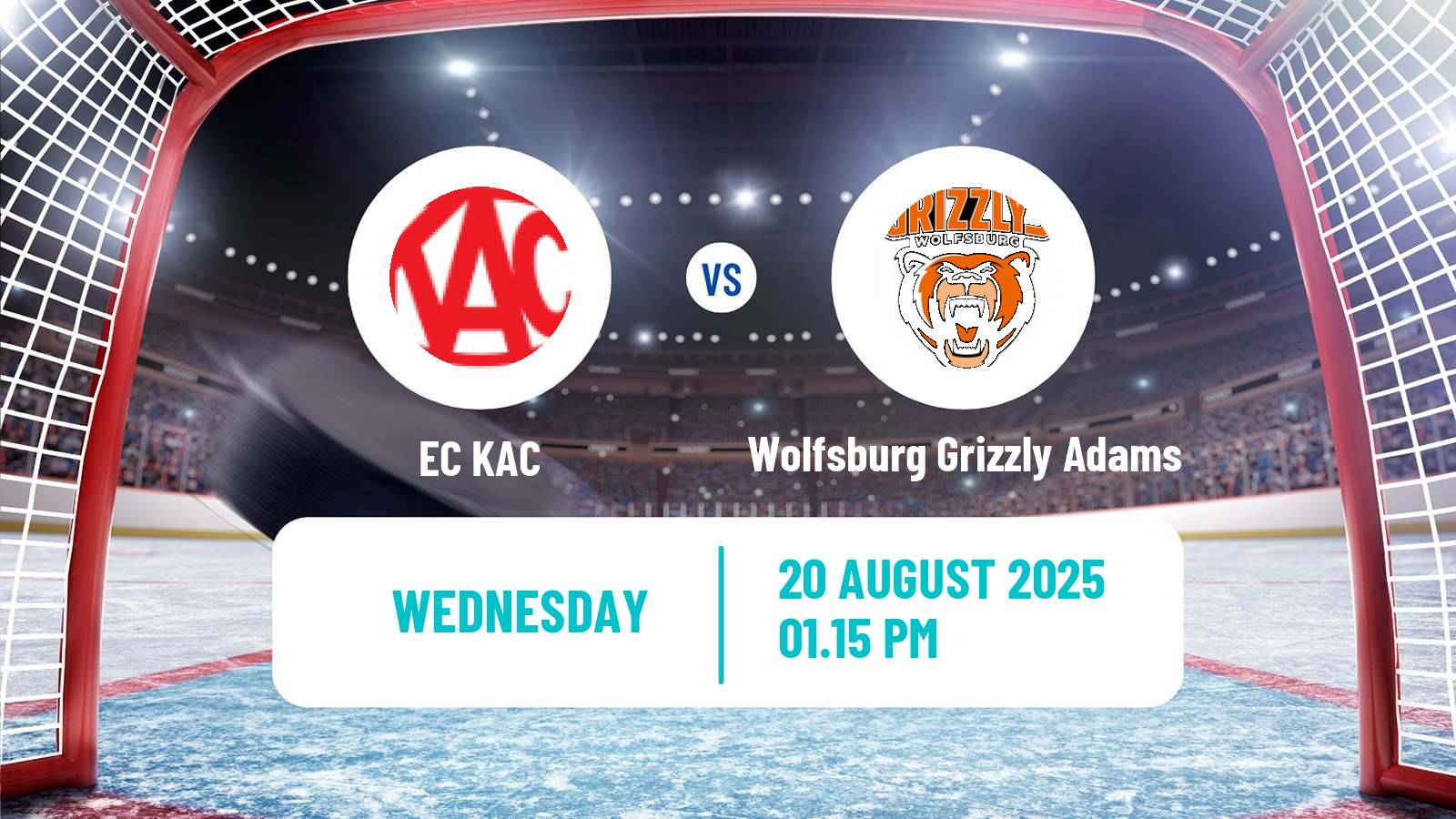 Hockey Club Friendly Ice Hockey EC KAC - Wolfsburg Grizzly Adams