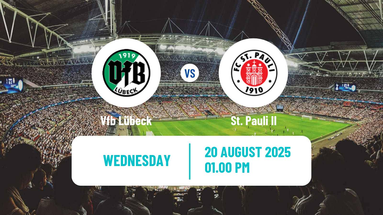 Soccer German Regionalliga North Lübeck - St. Pauli II