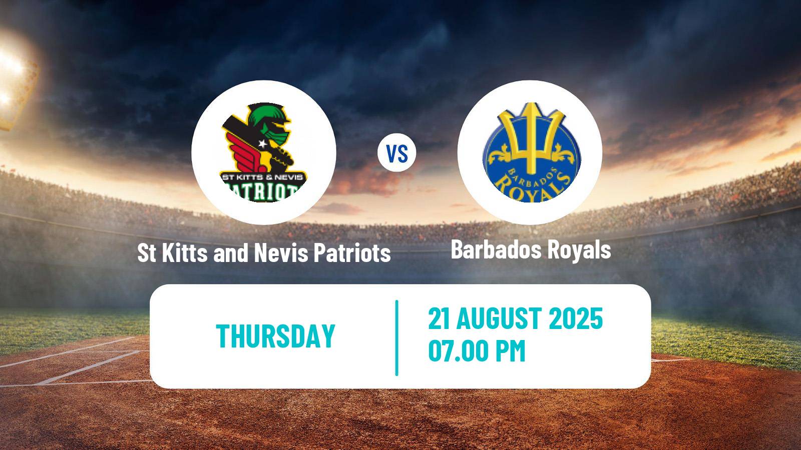 Cricket Caribbean Premier League Cricket St Kitts and Nevis Patriots - Barbados Royals