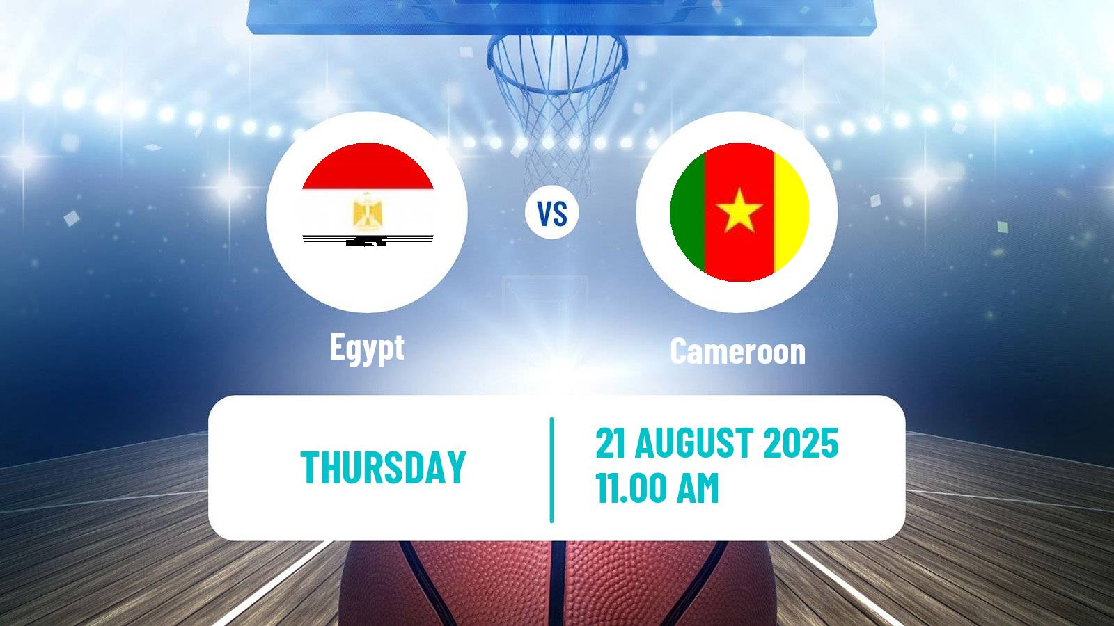 Basketball African Championship Basketball Egypt - Cameroon