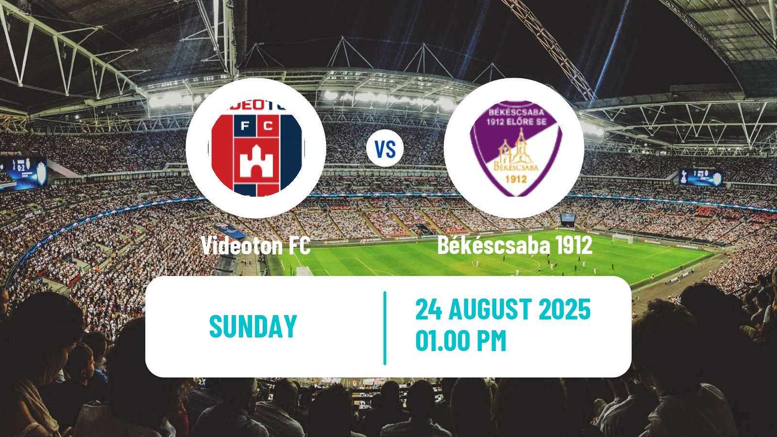 Soccer Hungarian NB II Videoton - Békéscsaba 1912
