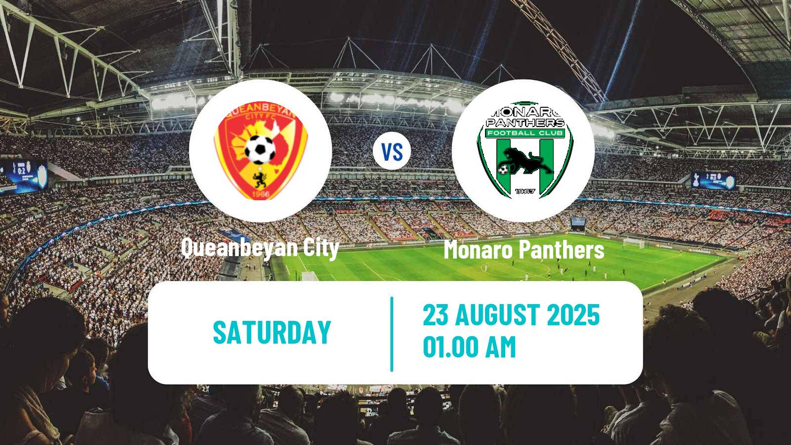 Soccer Australian NPL ACT Queanbeyan City - Monaro Panthers