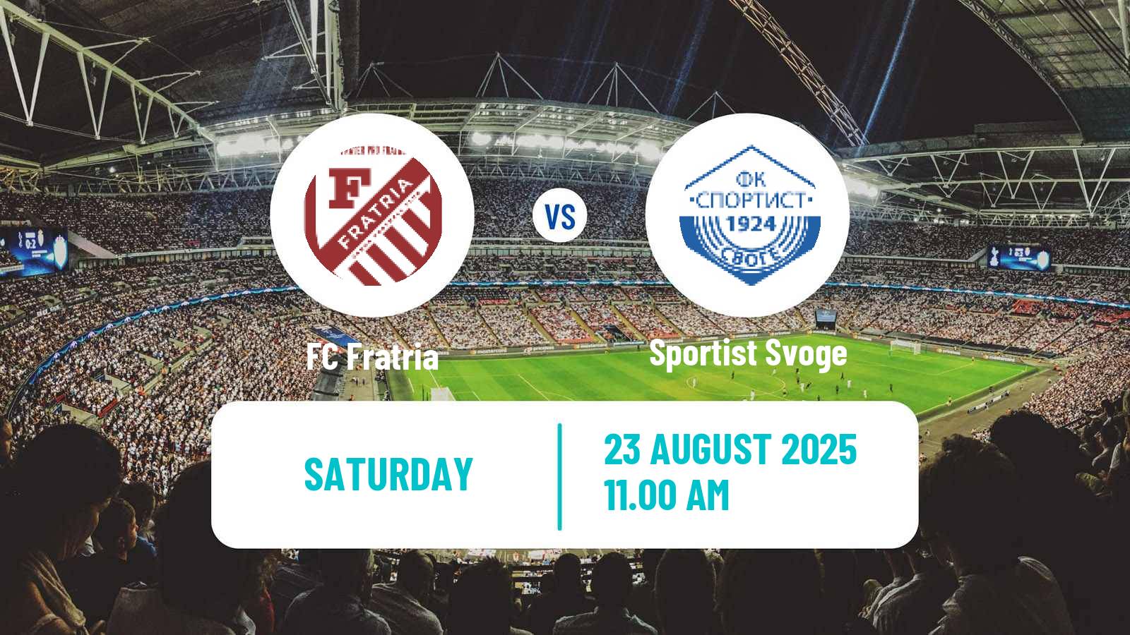 Soccer Bulgarian Vtora Liga Fratria - Sportist Svoge