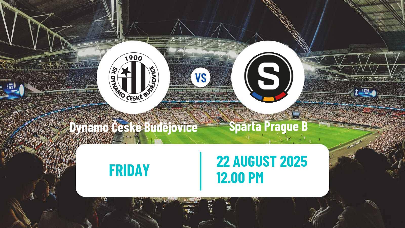 Soccer Czech Division 2 Dynamo České Budějovice - Sparta Prague B
