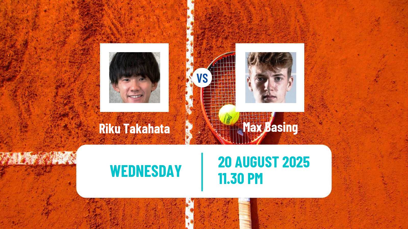 Tennis ITF M15 Nakhon Pathom 4 Men Riku Takahata - Max Basing