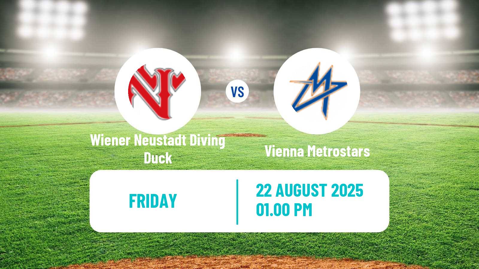Baseball Austrian Bundesliga Baseball Wiener Neustadt Diving Duck - Vienna Metrostars