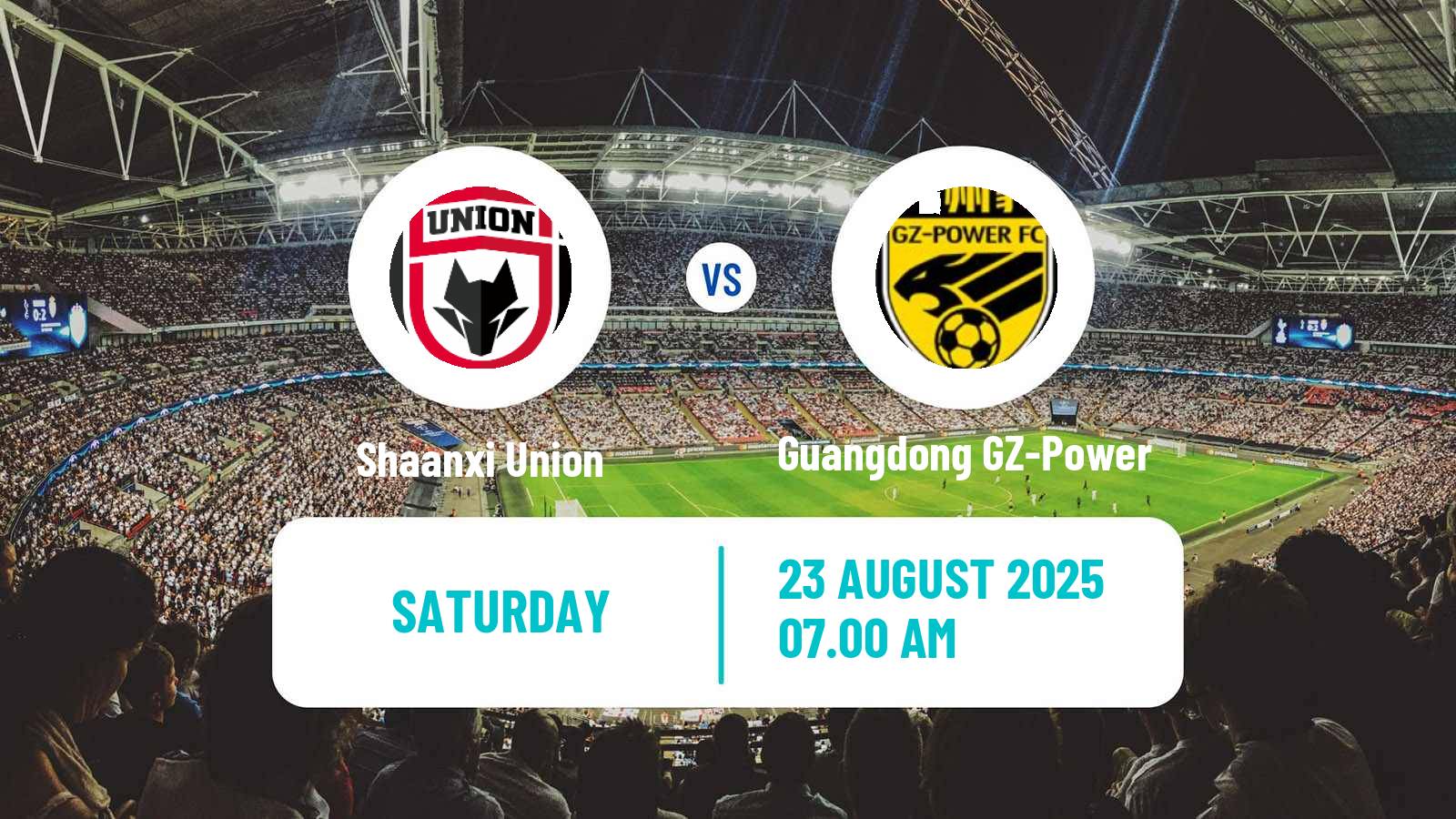 Soccer Chinese Jia League Shaanxi Union - Guangdong GZ-Power