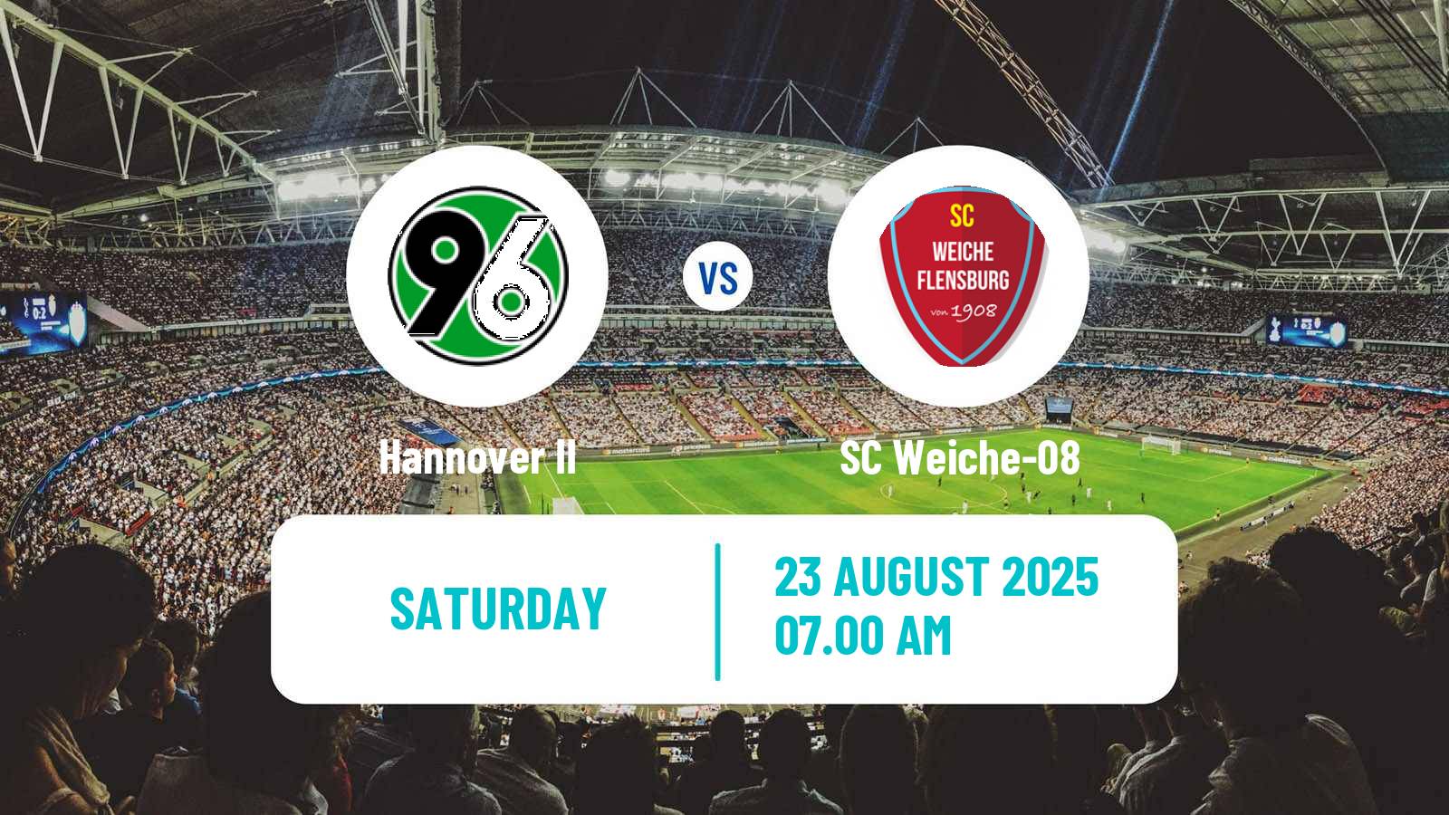 Soccer German Regionalliga North Hannover II - SC Weiche-08